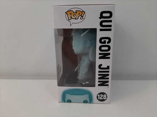 Pop Vinyl Figure Star Wars Qui Gon Jinn # 128 2017 Galactic Convention GITD - Picture 2 of 6