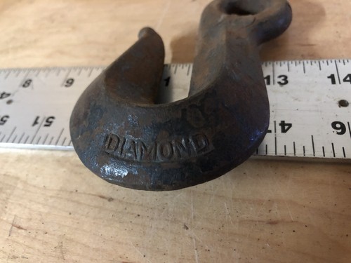 Gancho Duluth Diamante De Colección Resistente Gran Cadena Oxidada Elevador Colgante Granja Antiguo - Imagen 7 de 9