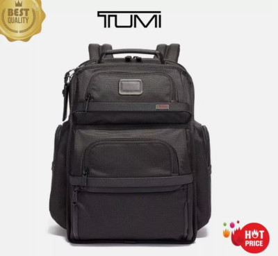 NEW TUMI ALPHA3 Brief Pack Backpack Ballistic Black Nylon Classic Shoulder Bag