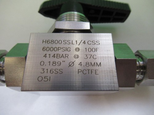 HAM-LET HIGH PRESSURE 6000 PSI VALVE STAINLESS STEEL 316 AS PICTURED 98-A-01 - Picture 6 of 7