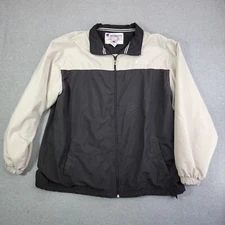 Vintage Champion Windbreaker Jacket Mens Large 90s Athletic Track Full Zip
