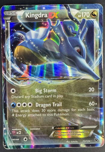 Kingdra EX 73/124 Holo Rare - XY Fates Collide - Pokémon TCG - MP