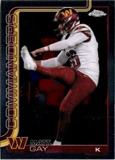 2025 Topps Chrome NFL Matt Gay Washington Commanders #300