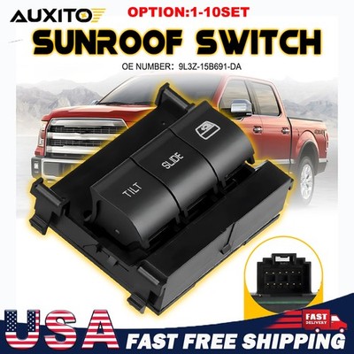 Control Window Overhead Console Sunroof Switch For 2011-17 Ford F-450 F550 1-10X