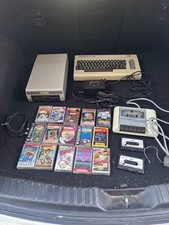 Commodore 64 Computer Bundle Floppy Driver Cassette Player W/ Games A Lot 15