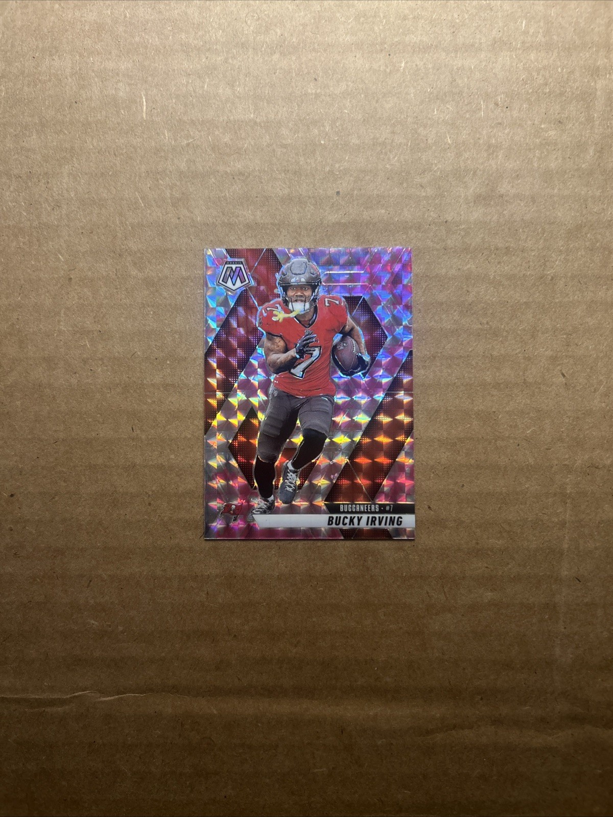 2025 Panini Mosaic - Bucky Irving #99 Camo Pink Mosaic