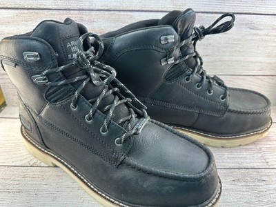 Ariat Rebar Lift 6'' Work Boots Mens Size 10.5EE Black Leather WP Comp Toe