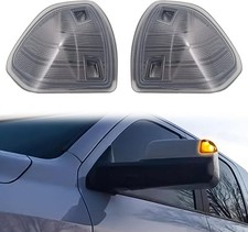 LED Side Mirror Turn Signal Light Left Driver and Right Passenger Black