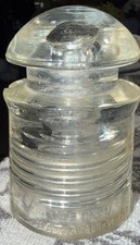 Pyrex Clear Glass Electrical Insulator VINTAGE Made in the USA