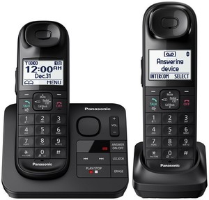 Panasonic, KX-TGL432B Expandable ,Cordless Phone w/ Answering Machine Set Of 2