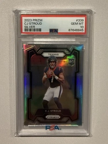 2023 Panini Prizm C.J. Stroud Silver Prizm (RC) Texans #339 PSA 10