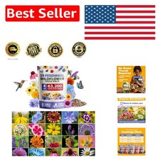 Garden-Ready Wildflower Seeds 4oz - Create a Pollinator Paradise -Round 175.96 per gallon