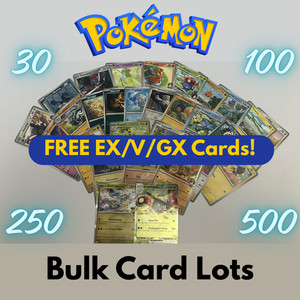 ebay pokemon card lot TCG : 100 Rare, COM/UNC, Holo & Guaranteed EX, MEGA OR Full Art, : Toys & Games Massive 1000 Pokemon Card Lot