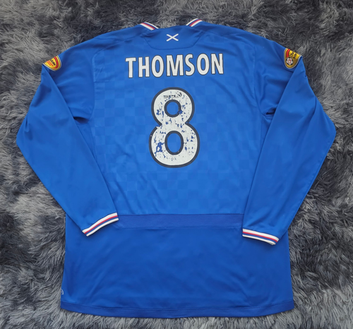 Rangers FC Authentic Umbro 2009/2010 Long Sleeve SPL Thomson #8 Home Shirt - XL - Picture 2 of 10