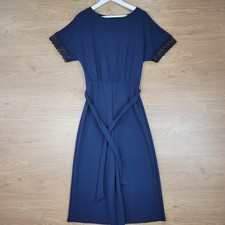 Lipsy Womens Jumpsuit Short Sleeve Navy Blue Size UK 12 EU 40 US 8