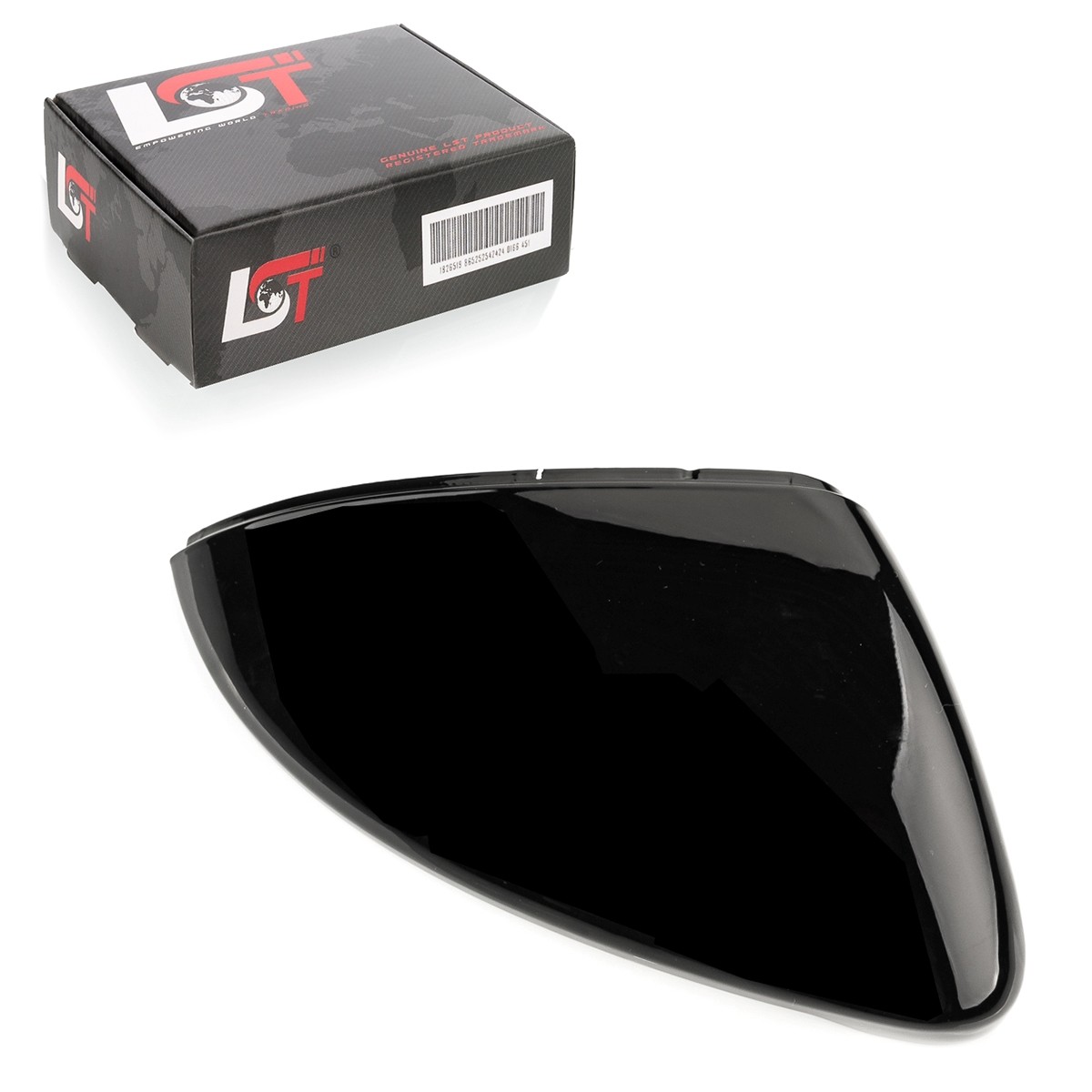 Exterior Mirror Mirror Cap Cover Right Deep Black for VW Touran 5T GTI GTD R