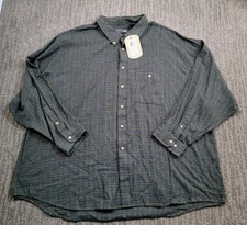 NEW Arrow Green Plaid Long-sleeve Shirt Men 3XL Button-up 100 Cotton NWT