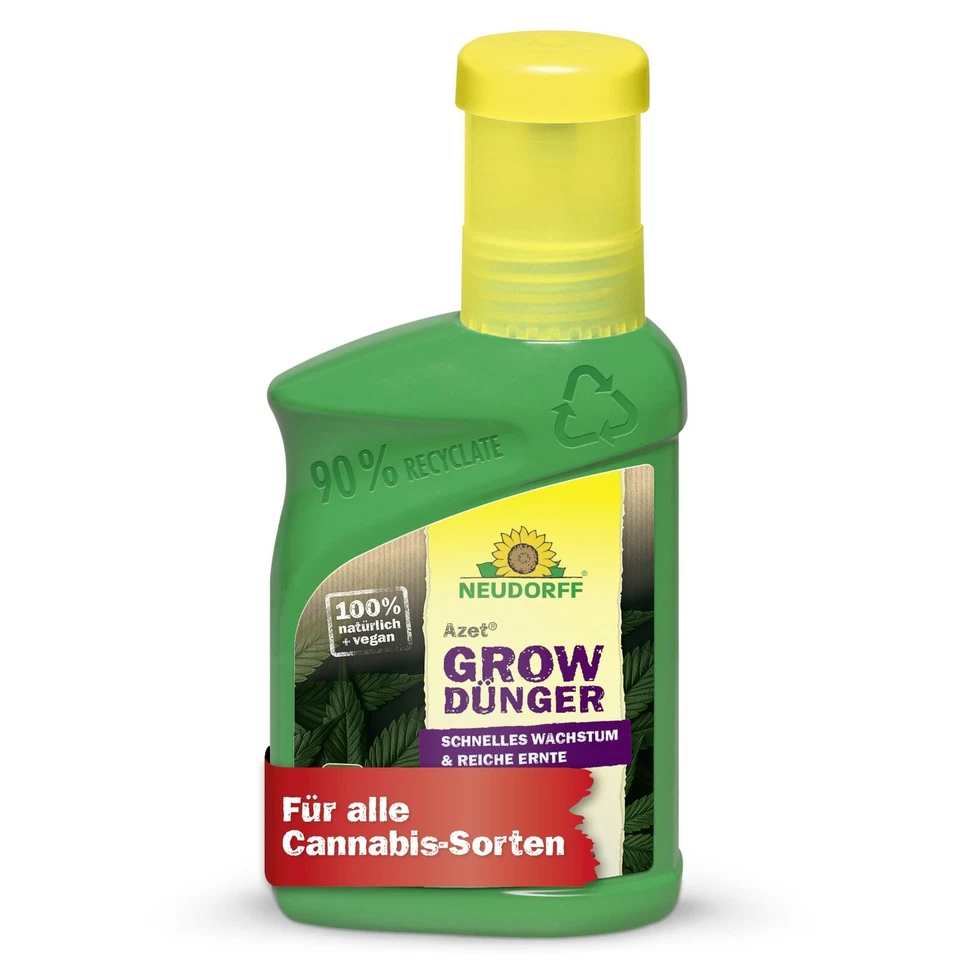 Neudorff Azet GrowDünger 250 ml natürlicher Cannabisdünger Dünger Anzucht Blüte