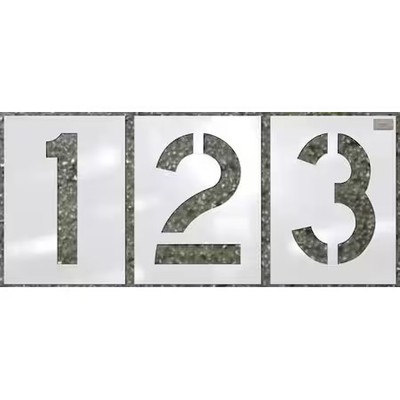 C.H. Hanson 70356 Stencil, Number Set, Number Kit, 8 In Character Height,