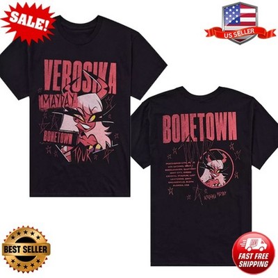 NEW Helluva Boss Verosika Tour Double-Sided T-Shirt S-5XL