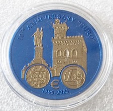 Münze Niob - Liberia 5 Dollar 2005 -  Europa San Marino