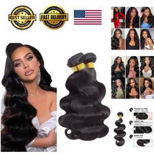26 28 30 inch Human Hair Bundle Body Wave Bundles 100 Unprocessed Brazilian ...