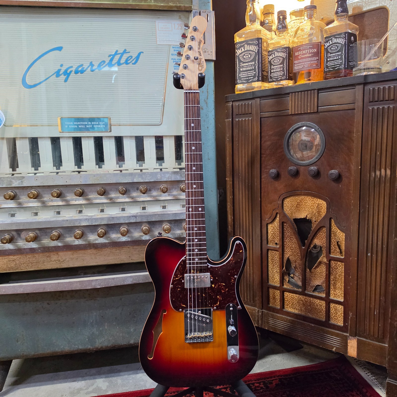 2007 G&L ASAT Classic Thinline Bluesboy Sunburst
