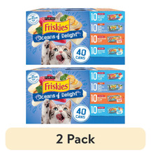 Friskies Oceans of Delight Variety Pack Canned Cat Food, 5.5-oz can,bundle of 80