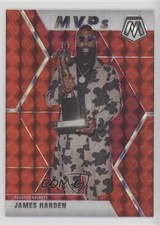 2019-20 Panini Mosaic MVPs Red Prizm James Harden #296 1dm4