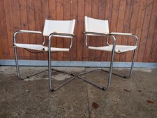 Fauteuil Designer Vintage En Cuir Italie Post Moderne Design 80S