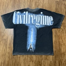 Civil Regime Star Wars T Shirt Medium AOP Graphic Oversized Lightsaber