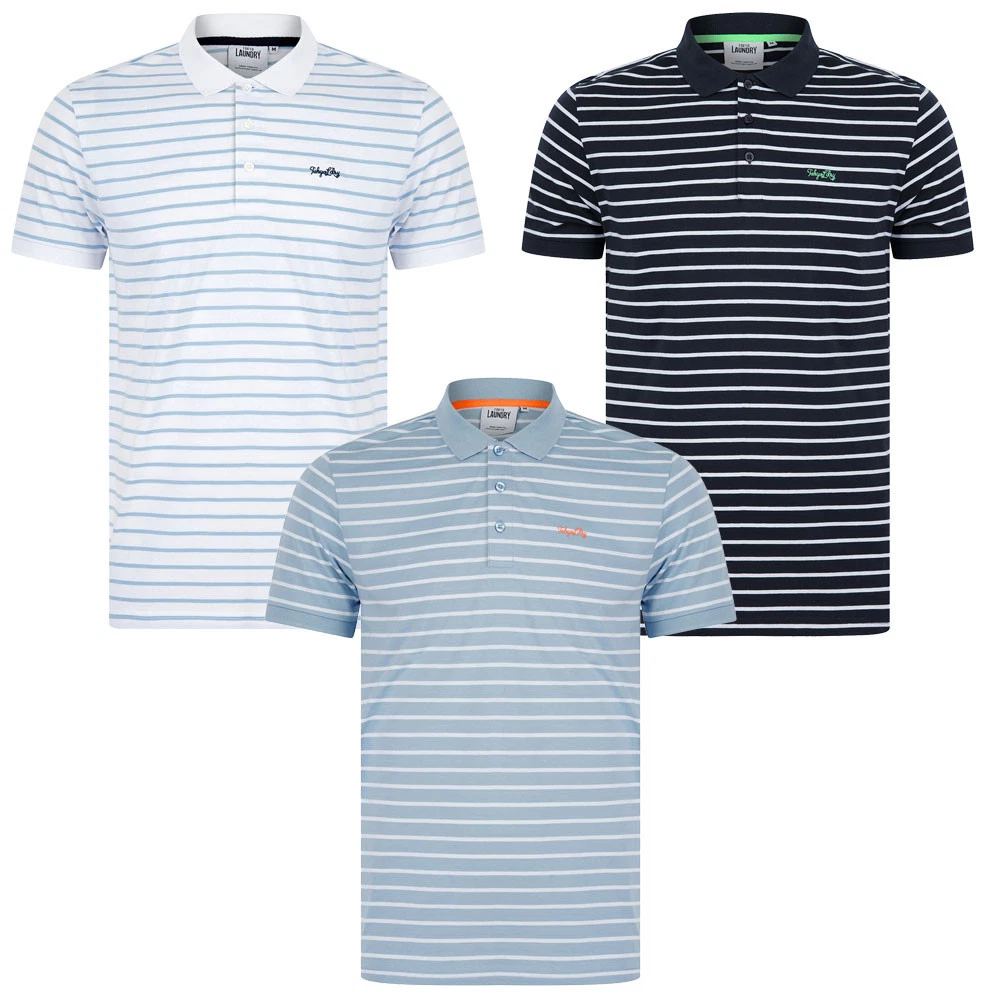 Tokyo Laundry Polo Shirt Men's Striped Jersey Cotton Summer Casual T-Shirt Top
Opens in a new window