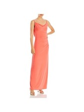 AQUA FORMAL Womens Spaghetti Strap Full-Length Gown Dress