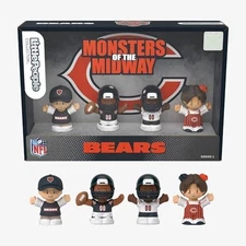 Little People NFL 4-Piece Collector Figure Set, Chicago Bears