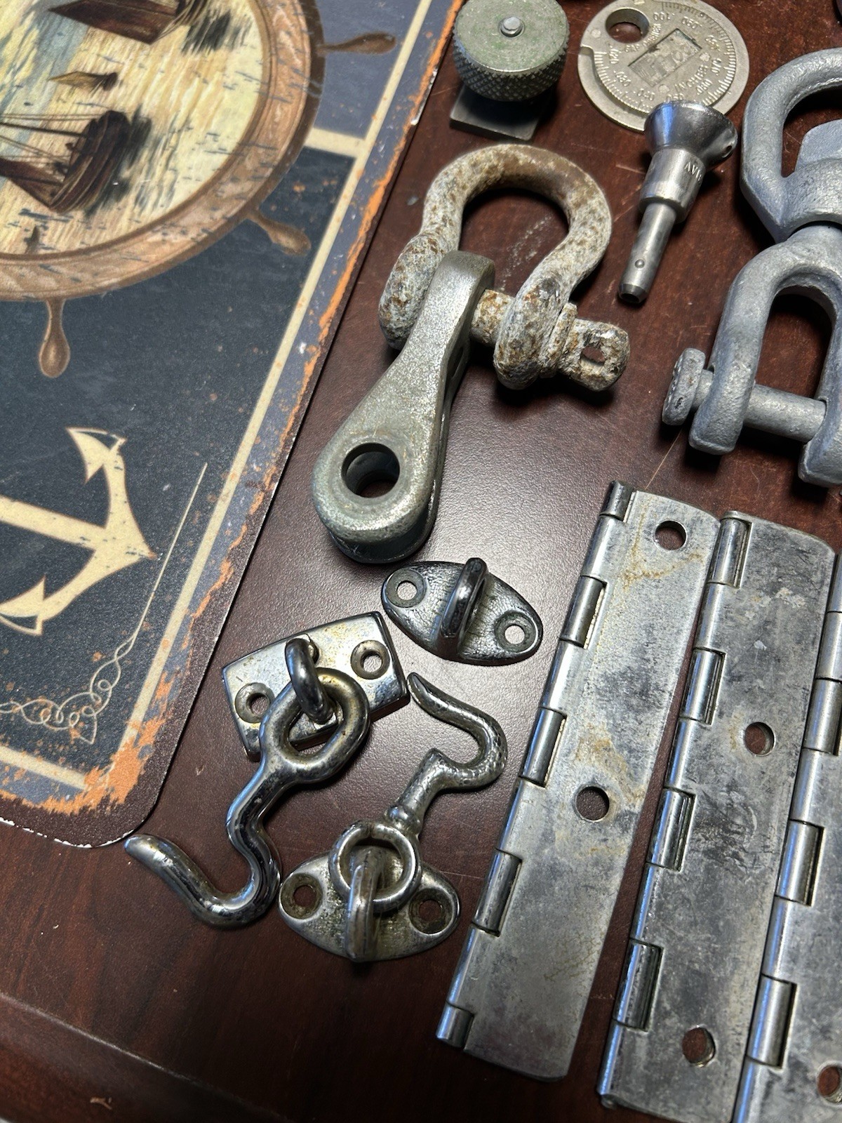 Lot / Collection Misc. Items: Sailboat Marine Gear Rigging Supplies Deck Bell