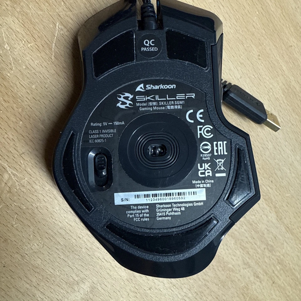 Sharkoon Skiller SGM1 Gaming Mouse, USB Gamer Maus, ohne OVP - Bild 2 von 2