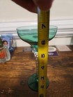 Blefeld Emerald Green Glass Cordial Intricate Twisted Stem Vintage — photo 3
