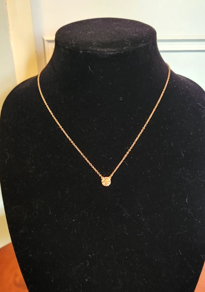 Collana COACH autentica: colore oro rosa nella confezione originale