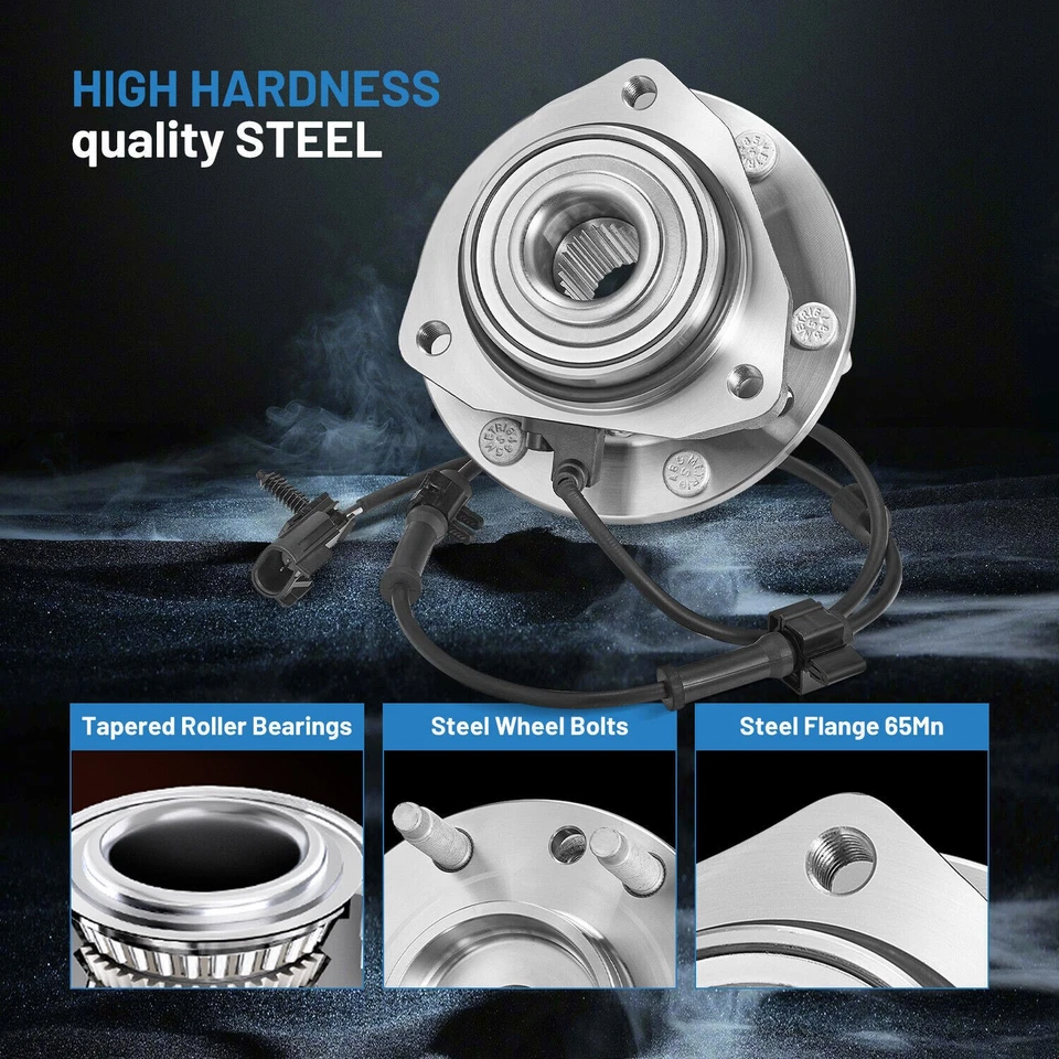 2X Conjunto de buje y cojinete de rueda delantera para Buick Rainier 2004-2007 4,2 L 5,3 L Foto 3 de 4