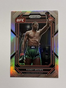 2023 Panini UFC Prizm Randy Brown RC Silver Prizm Rookie Card #106