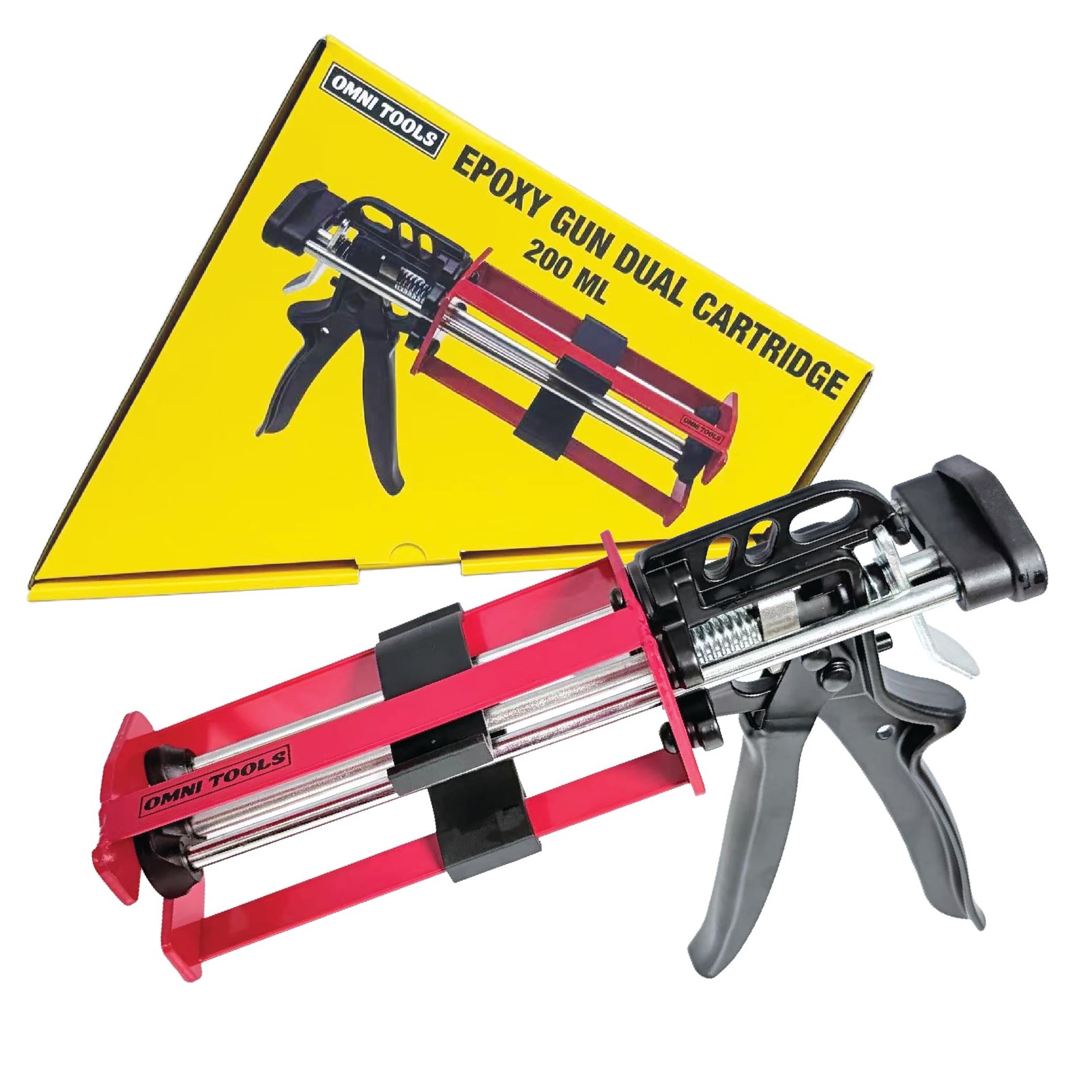LAUCO Dual Cartridge Epoxy Gun 200 ml – Manual 1:1 and 2:1 Adhesive Applicator