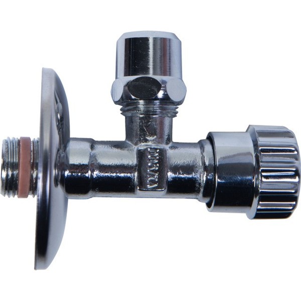 "Ventil Messing-Ventil Eck-Ventil Gewinde 1/2\" 3/8\" Zoll FüR Anschlussrohre ø10Mm"-image