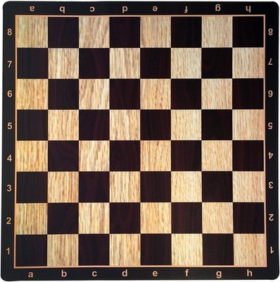 WE Games Mousepad Tournament Chessboard, Wood Grain Print, 20 in.