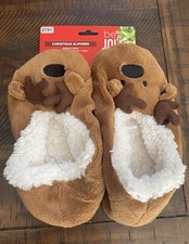 be jolly christmas slippers, reindeer