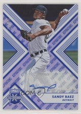 2018 Panini Elite Extra Edition Aspirations Blue 17/50 Sandy Baez #147 Auto 0q0