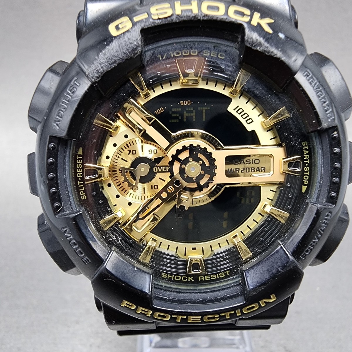 shotG-SHOCK カスタム ジルコニアGA110GB ゴールド腕時計 ジルコニアカスタムG-SHOCK ジーショック CASIO GA110GB