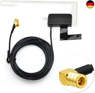 Eightwood DAB Antenne DAB Antenne Auto SMB Digtial DAB Autoradio Antenne mit 3