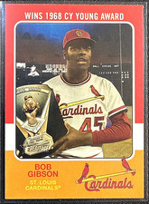 2024 Topps Heritage High Number - 1975 Retires Bob Gibson - #75R-7