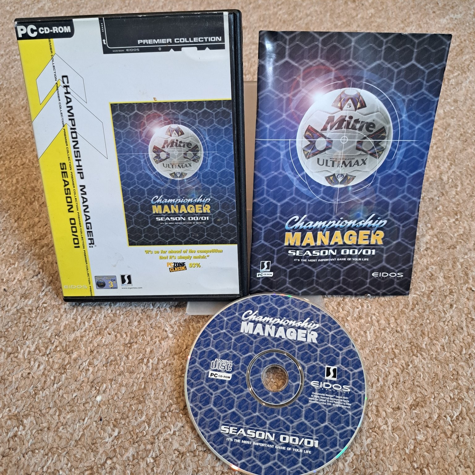 Championship Manager Season 00/01 Premier Collection PC CD-ROM Video Game