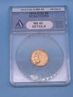 1914-D Gold $2.50 Indian Head ANACS MS 60 details, scratched